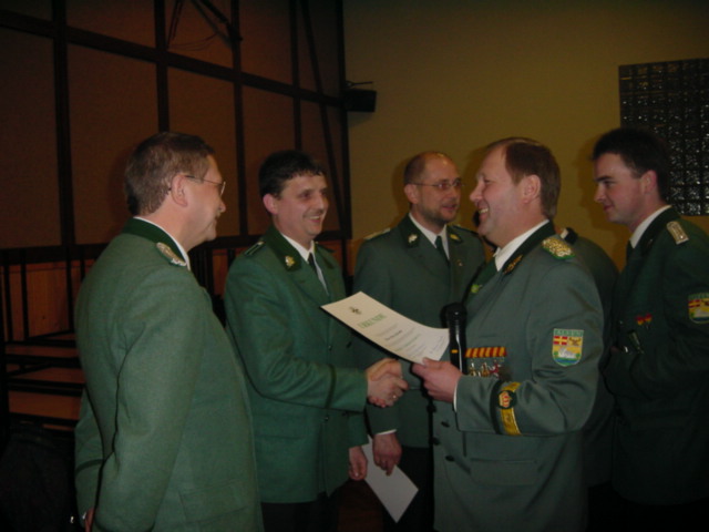 Jahreshauptversammlung des Schützenvereins (2001)