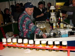 für ein kühles Bier war gesorgt
