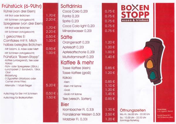 Öffnungszeiten: Mo. - Fr.: 6:00 Uhr - 22:00 Uhr Sa.: 10:00 Uhr - 22:00 Uhr Sonntags Ruhetag Telefon: (05251) 8782878