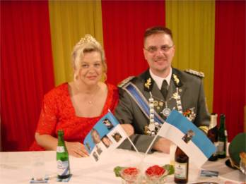 Hier König Michael und Königin Anne, die Treffsichere