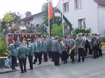 König und Königin wurden von ihrer Kompanie abgeholt
