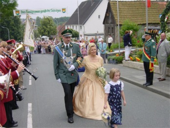 Von dort ging es zu König Michael und Königin Anne