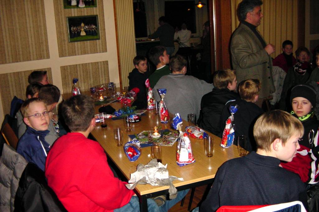 Adventsfeier der Jugendabteilung des SV RW Alfen (2002)