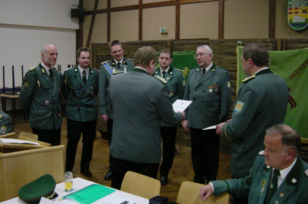 Jahreshauptversammlung des Schützenvereins (2003)