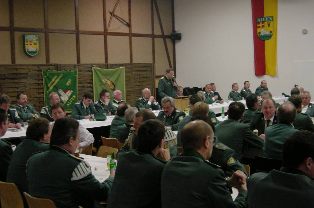 Jahreshauptversammlung des Schützenvereins (2003)