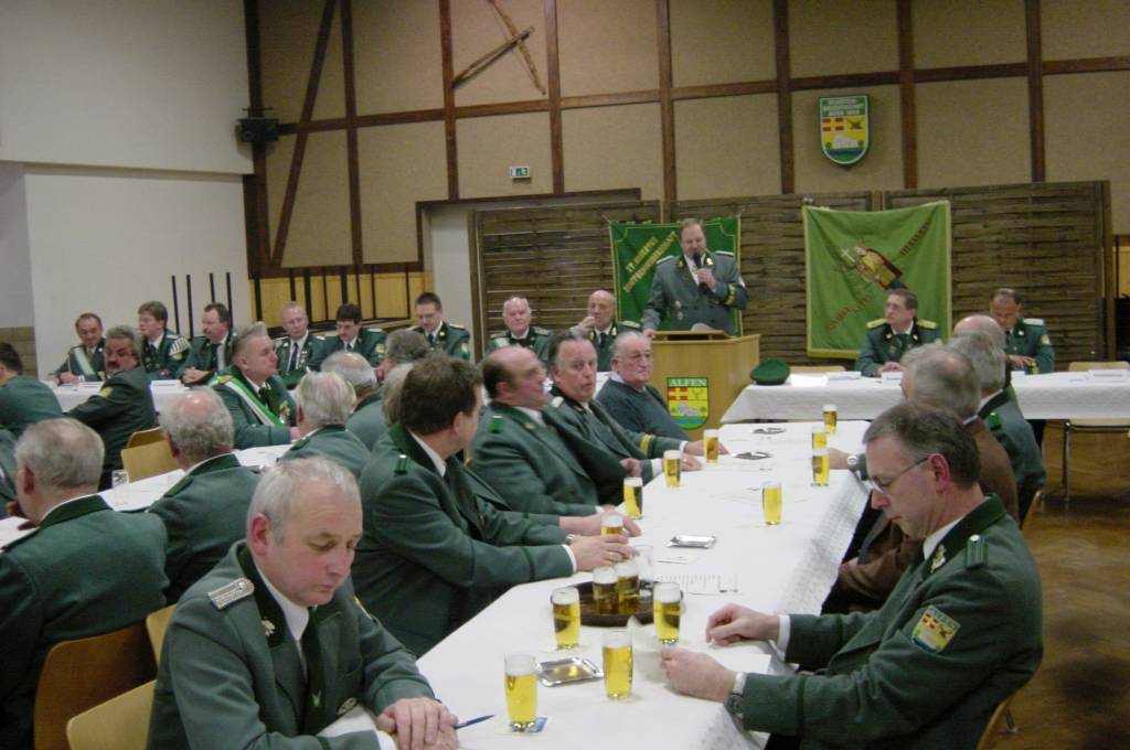 Jahreshauptversammlung des Schützenvereins (2003)