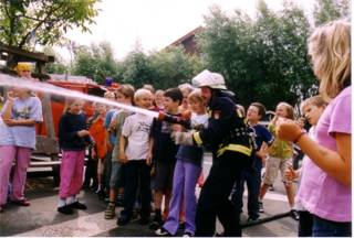 Feuerwehr zum Anfassen, für die Kinder war es ein Erlebnis