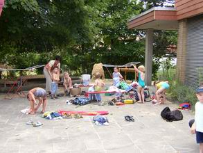 Wasserspaß im Kindergarten