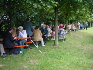 In diesem Jahr wurden die Kastanien am Schützenplatz für ein Biergarten Feeling genutzt