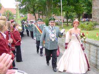 ... und die strahlende Christiane abgeholt