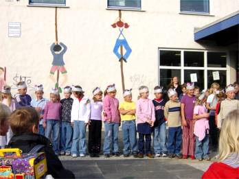 Die Klasse 2 hatte ein kleines Stück vorbereitet