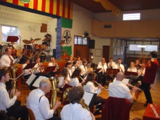 Der Musikverein Alfen sorgte für konzertante Unterhaltung ...