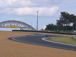 Auf dem Rückweg von Le Mans wurde ein Zwischentopp am Kurs des 24 Stunden Rennens von Le Mans eingelegt