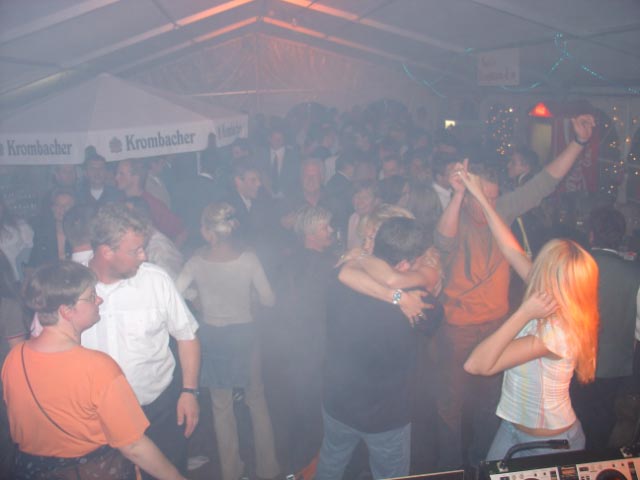 Auch im Discozelt herrschte beste Stimmung