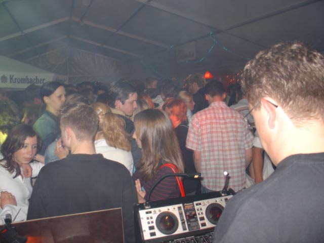 Hier sorgte Party-DJ Christoph Rose für Stimmung