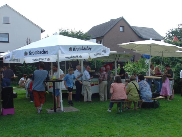 Bei bestem Wetter wurde es noch eine lange Kleeberger Sommernacht.