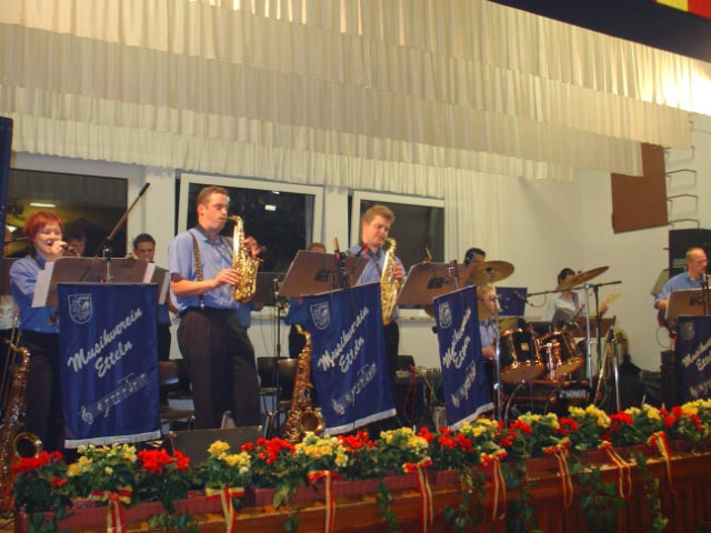 Der Musikverein Etteln sorgte in der Schützenhalle für beste Stimmung