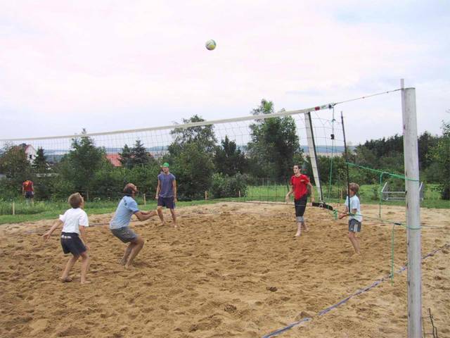 Weiterhin stand ein Beach-Volleyball Turnier auf dem Programm