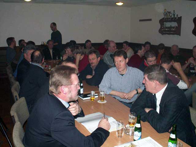 Insgesamt 76 Mitglieder waren zur Jahreshauptversammlung des Sportvereins im Sportheim erschienen.