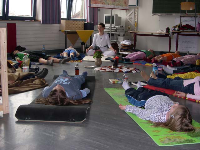 Am Mittwoch stand "Yoga" auf dem Programm.