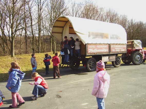 Planwagenfahrt unserer Kinder