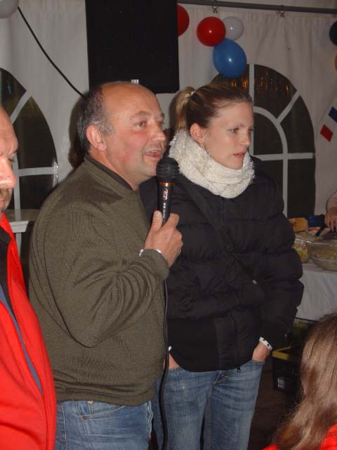 Nach den deutschen Rednern ergriff Alain Allinant, Vorsitzender des Freundschaftskreises in Noyen-sur-Sarthe das Wort