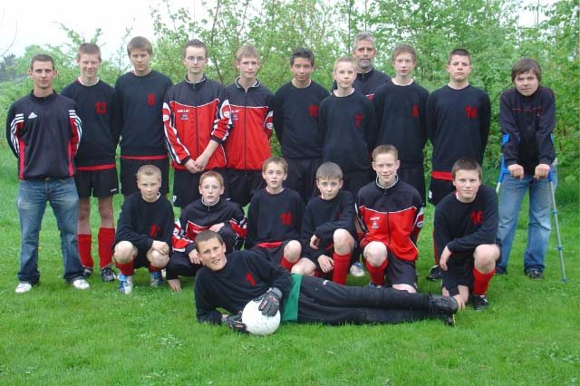 Anschließend begann das C-Jugend-Turnier im Rahmen des internationalen Pokalturniers des SV RW Alfen. Hier die Alfener C-Jugend