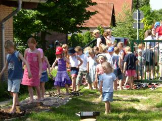 Danach folgte der Ansturm von den Kindern und Eltern und Erziehern.