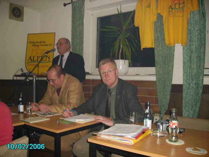 Jahreshauptversammlung des SV RW Alfen (2006)