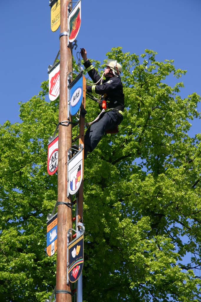 Aufstellen des Vereinsbaumes (2007)