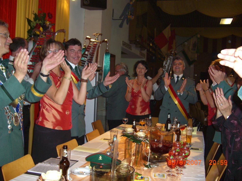 Am Hoftisch ging es den ganzen Abend hoch her