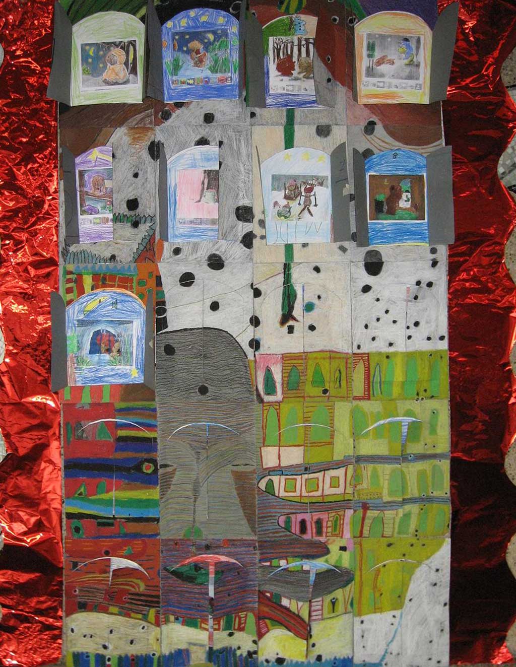 <p>Adventskalender 2008 der Grundschule Alfen</p>