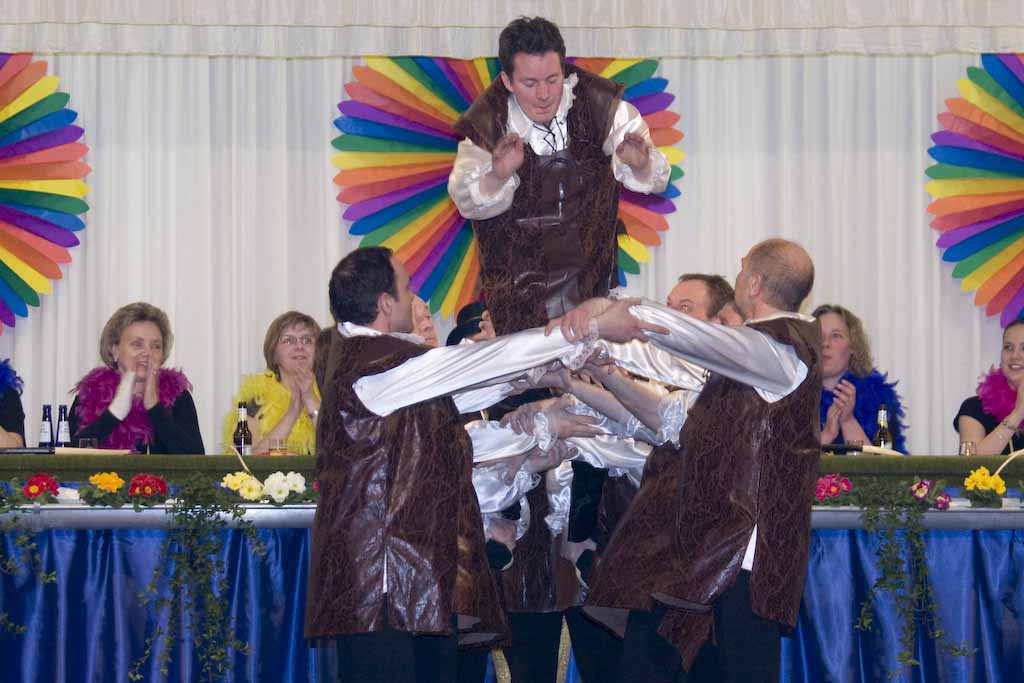 <p>Das Männerballett hatte wieder einen besonderen Beitrag vorbereitet</p>