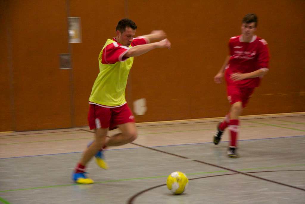 <p>Vereinsinternes Fußballturnier in der Alfener Turnhalle</p>