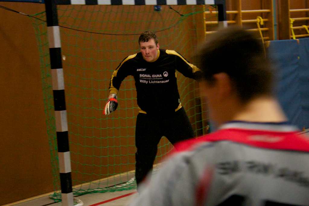 <p>Vereinsinternes Fußballturnier in der Alfener Turnhalle</p>
