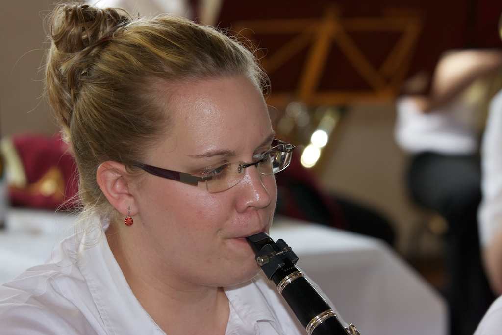 <p>Der Musikverein Alfen beim Schützenfest in Altenrüthen</p>