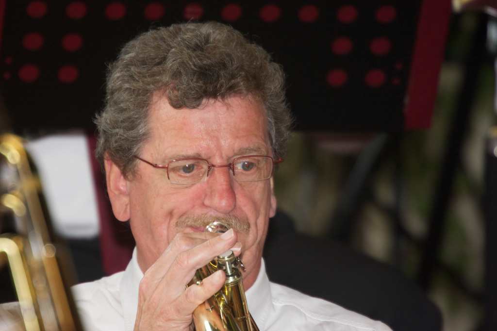 <p>Der Musikverein Alfen beim Schützenfest in Altenrüthen</p>