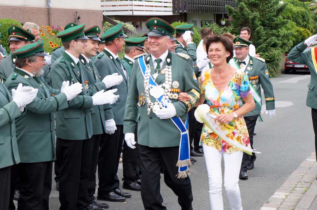<p>Hier Kaiser Hans-Georg und seine Königin bei ihrem ersten gemeinsamen Auftritt</p>
