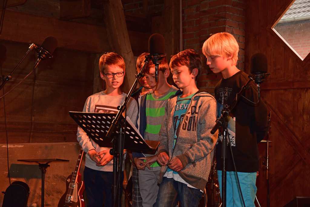 <p>Auch die Jungs der 4. Klasse zeigten was sie drauf haben</p>