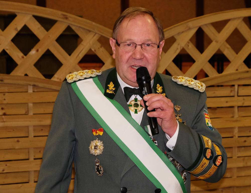 <p>Manchmal fand der Oberst auch mahnende Worte, insbesondere das Thema Nachwuchs liegt ihm sehr am Herzen</p>