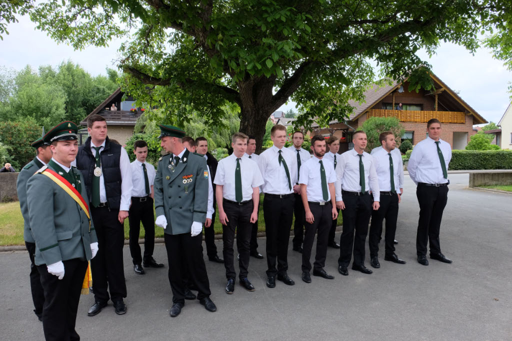 <p>auch die Jungschützen  waren zahlreich angetreten</p>