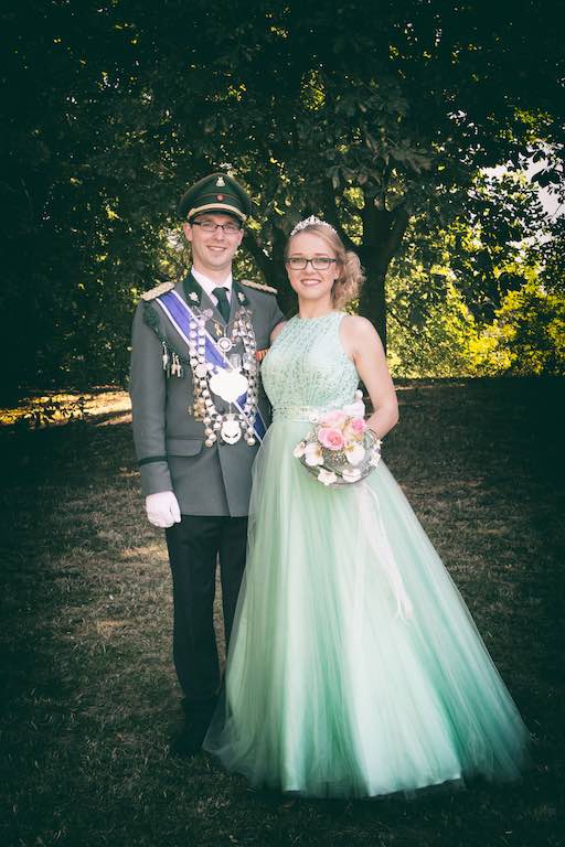 <p>Das Königspaar 2018, Christopher Nillies und Saskia Minge</p>