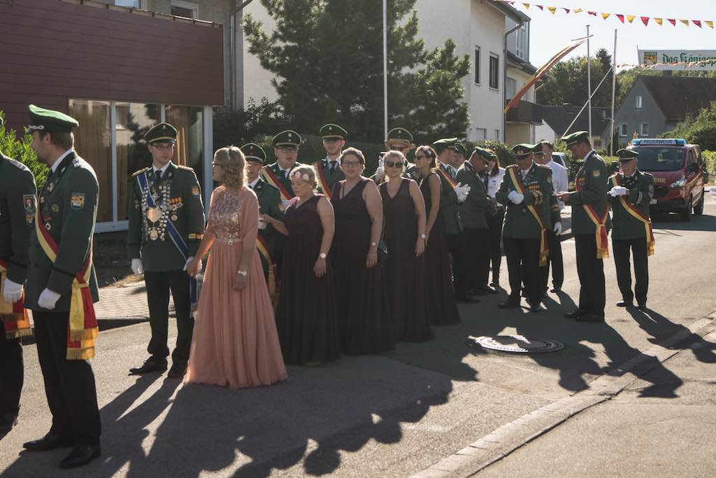 <p>Dort trafen sich die Schützen</p>