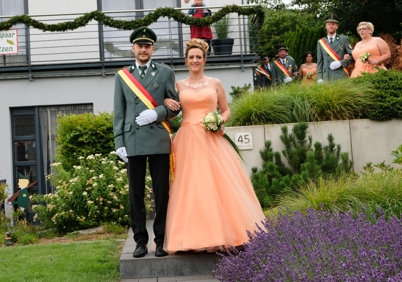 <p>Hofstaatpaar Jennifer und Stefan Hansmeier.</p>