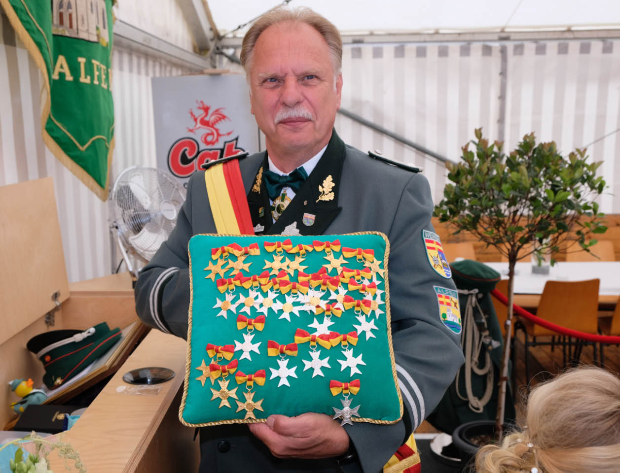 <p>Ehrungen gehören ebenfalls zum Schützenfrühstück.</p>