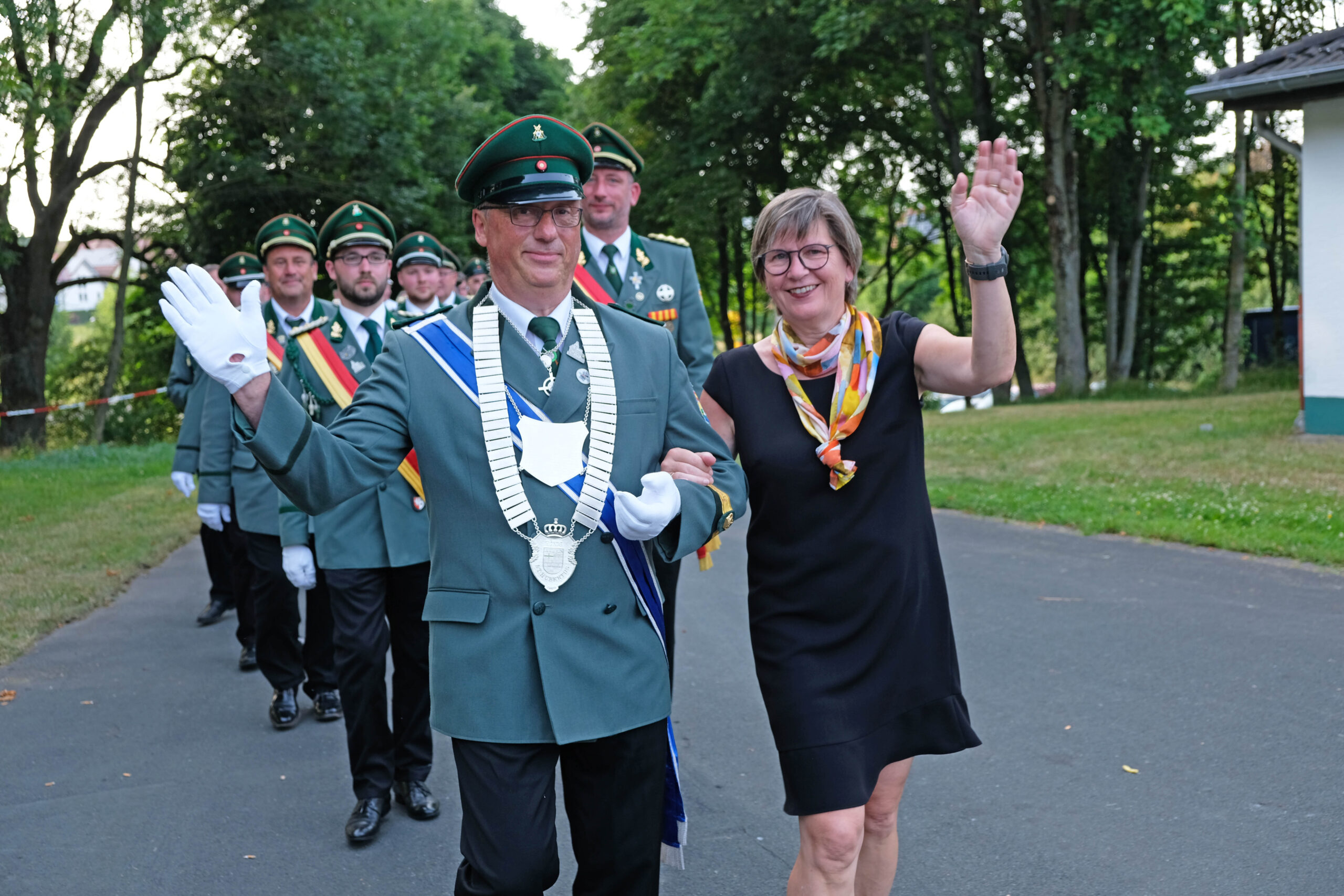 <p>Das neue Königspaar Jutta und Ralf Hopp. </p>