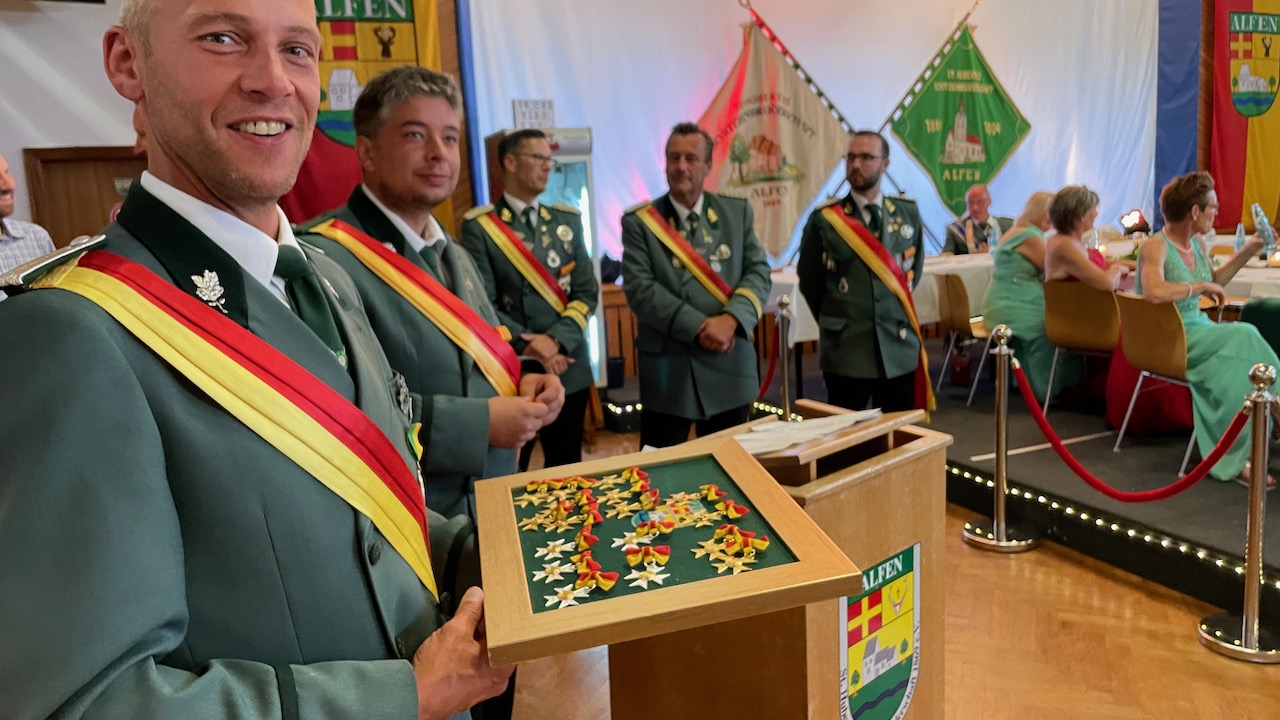 <p>In diesem Jahr wurden die Ehrungen der vergangenen Jahre nachgeholt</p>