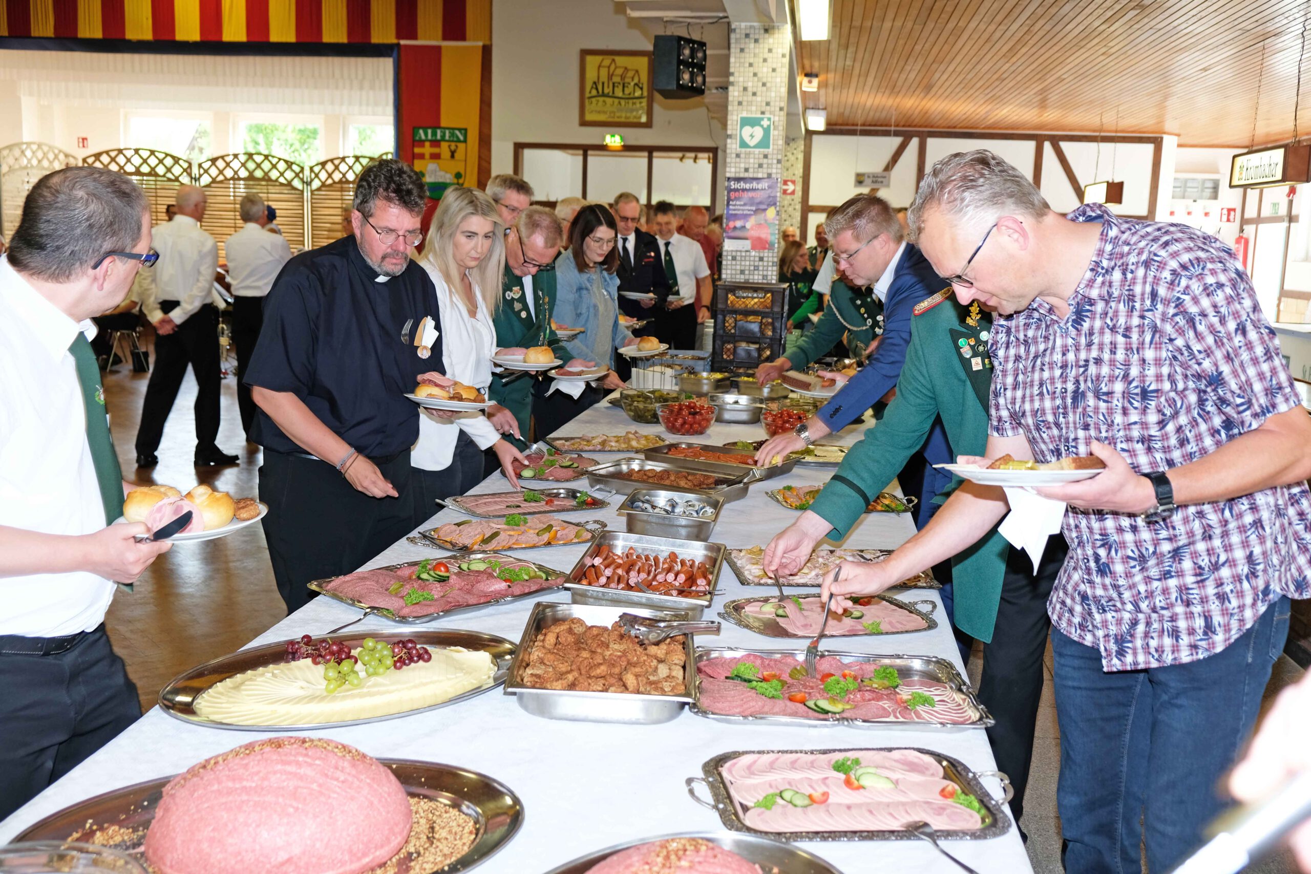 <p>Das Frühstücksbuffet war wieder lecker und reichhaltig eingedeckt. </p>