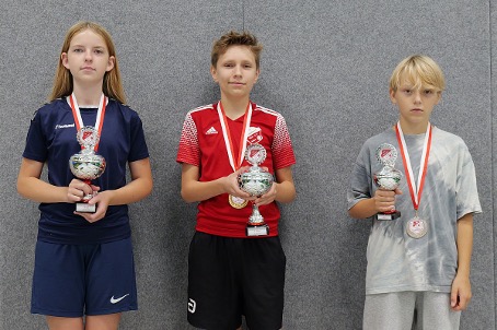 <p>Jugend 15 Einzelsieger: Luna, Dan, Milo</p>